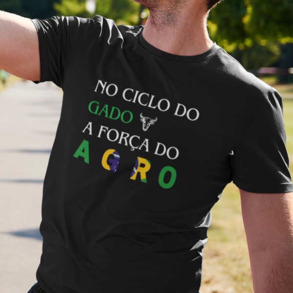 Camiseta Gado Força do Agro Agroranch - Dry Fit Premiun
