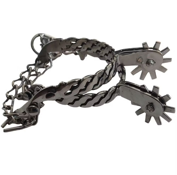 Espora Torcida Inox com Correias