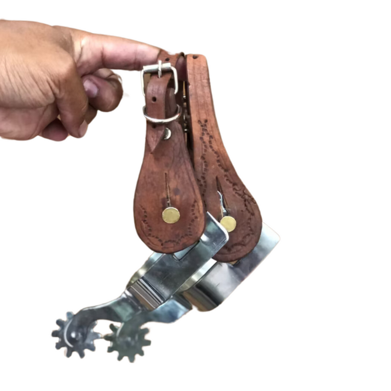 Espora de Doma Inox com Correia de Couro