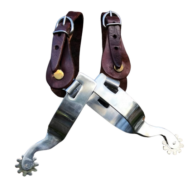 Espora de Doma Inox com Correia de Couro
