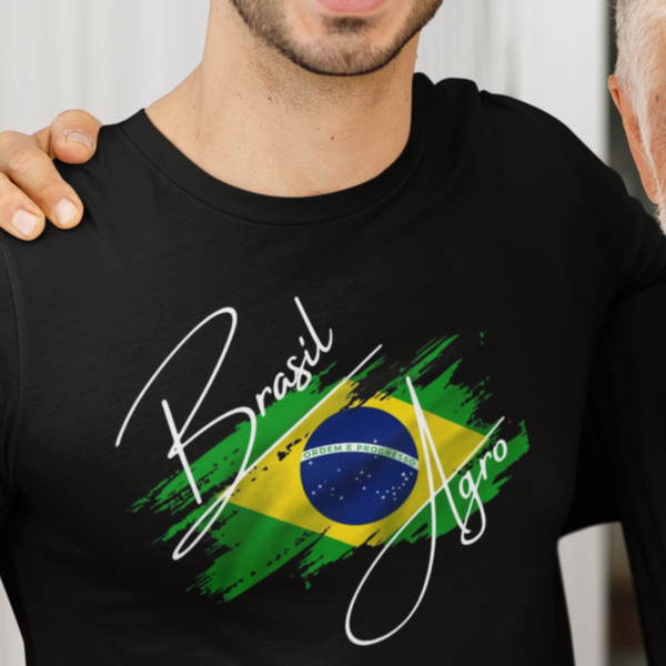 Camiseta Brasil Agro Agroranch - Algodão Premiun