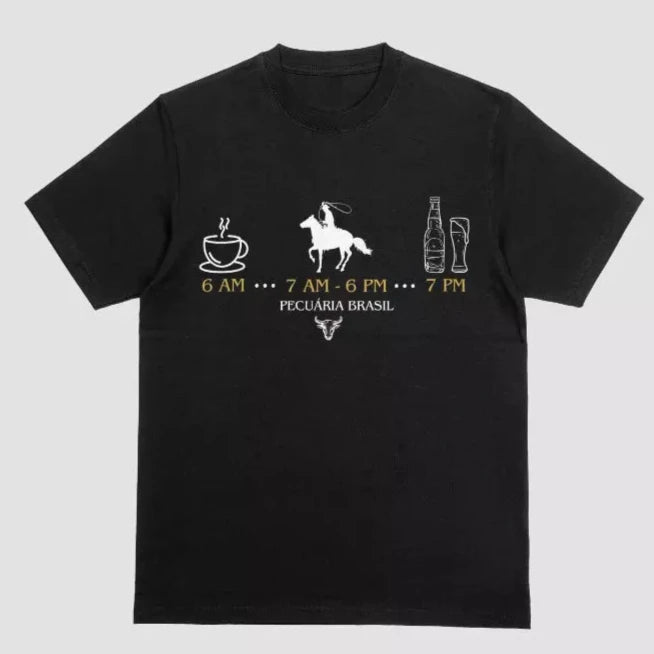 Camiseta Rotina Pecuária Agroranch - Algodão Premiun