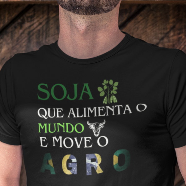Camiseta Soja Alimenta o Mundo Agroranch - Algodão Premiun