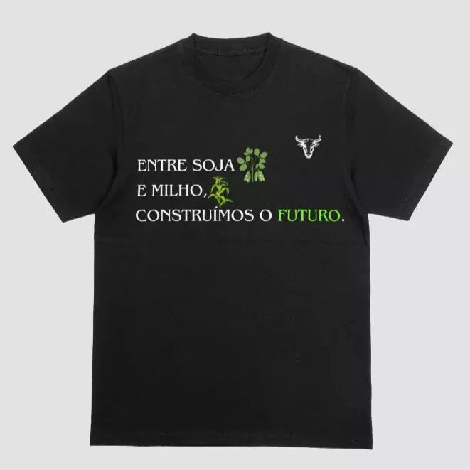 Camiseta Soja e Milho Futuro Agroranch - Algodão Premiun