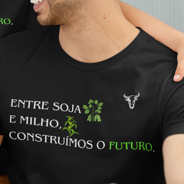 Camiseta Soja e Milho Futuro Agroranch - Algodão Premiun