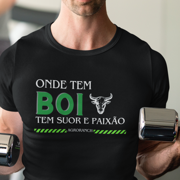 Camiseta Boi, Suor e Paixão Agroranch - Dry Fit Premiun