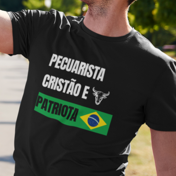 Camiseta Pecuarista, Cristão e Patriota Agroranch - Dry Fit Premiun