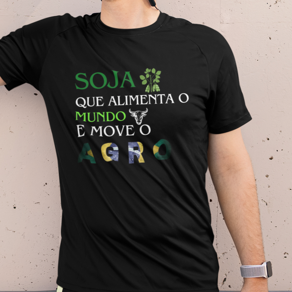 Camiseta Soja Alimenta o Mundo Agroranch - Dry Fit Premiun