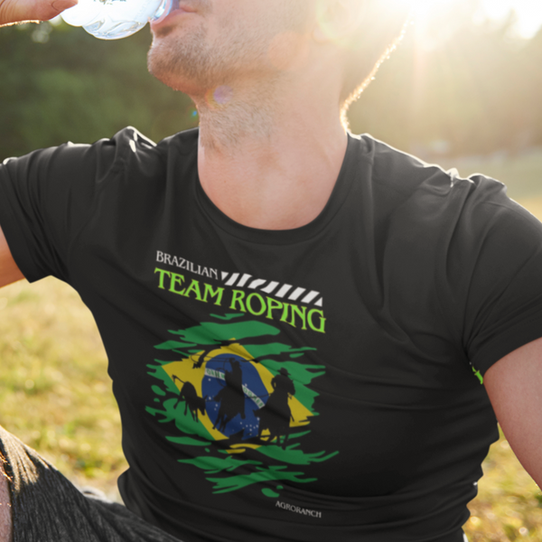 Camiseta Team Roping Brasil Agroranch - Dry Fit Premiun